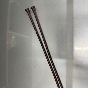 6.5 mm 12.5in straight knitting needles